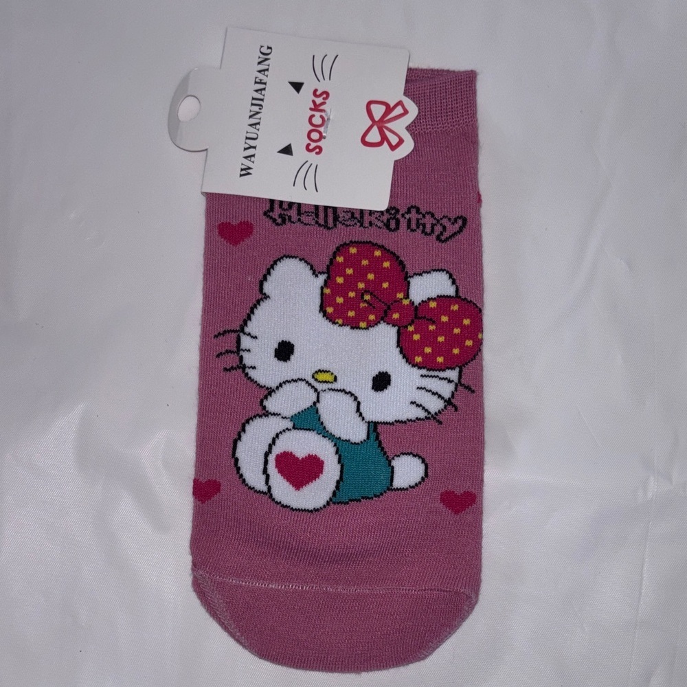 Hello Kitty Socks-Dark Pink